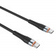 Nillkin Flowspeed Type - C към Type - C кабел от течен силикон , 60W черен