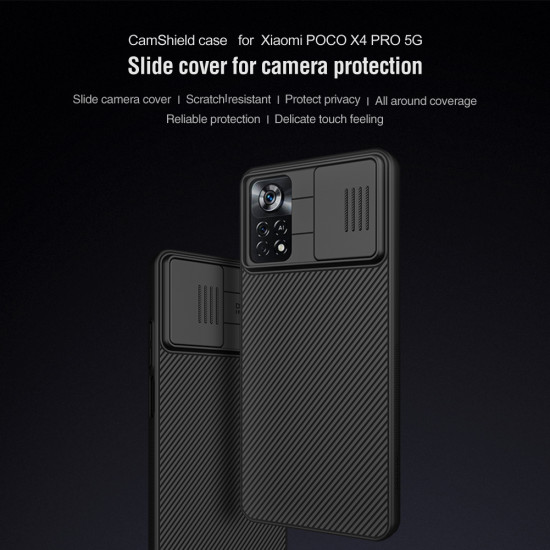 Poco X4 Pro 5G твърд гръб със защита на камерата Nillkin черен