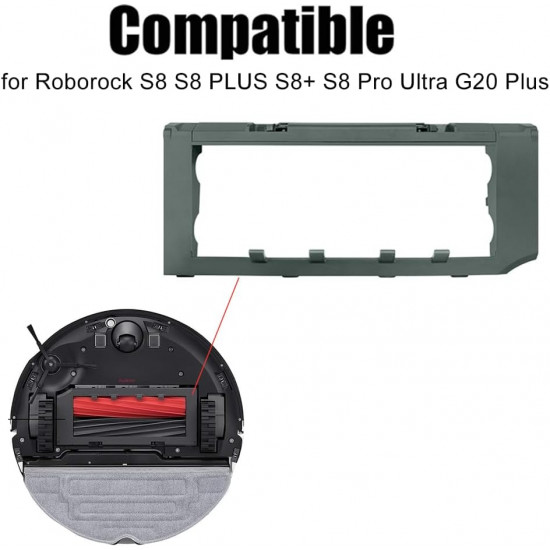 Kапак на основната четка за Roborock S8 - серия черен